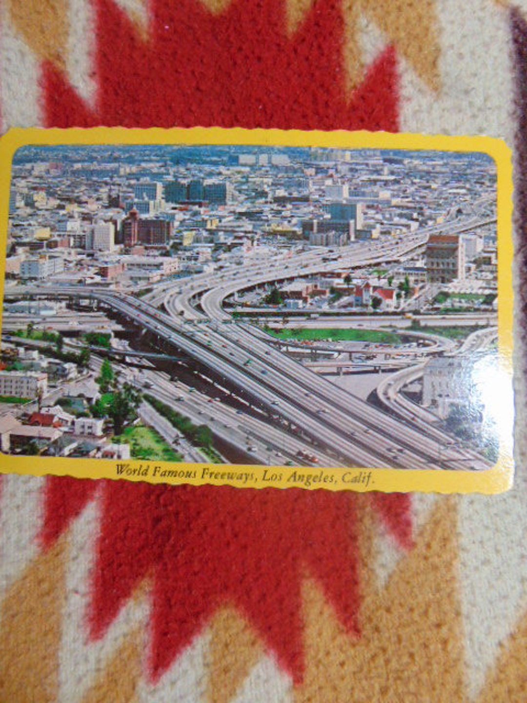 VINTAGE EXCELLENT 50's/70's World Famous Freeways Los Angeles CA ...