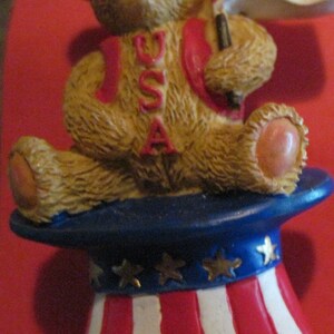 Vintage CUTE U.S.A. Teddy Pin ..sold by AVON.....#95