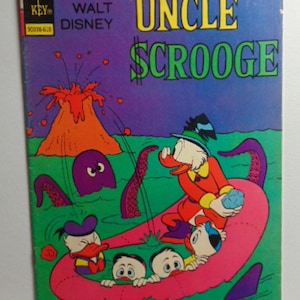 Vintage AWESOME 1976 Oct #133 Walt Disney's UNCLE SCROOGE The Doom Diamond Comic Book..#4..Vintage Comic's,Vintage Cartons,Vintage Funnies..