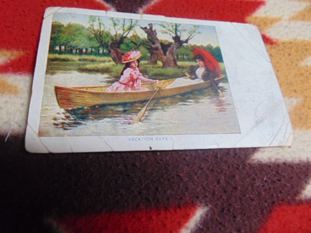 ANTIQUE 1908 Vacation Days Postcard.....used....#494.. Paper Ephemera ...
