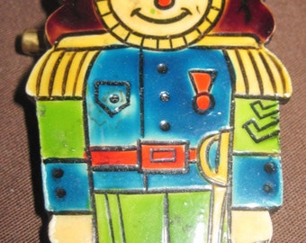 AWESOME Antique 40's Very CUTE Toy Soldier Pin....W.Germany....3410...Christmas Jewelry,Elegant Jewelry,Wartime Jewelry