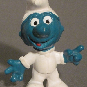 Vintage Astronaut Smurf...1969...Peyo...Hong Kong...Vintage Smurfs,Vintage Toys,Vintage Collectibles,Miniatures,Vintage Cartoons,Vintage Kid