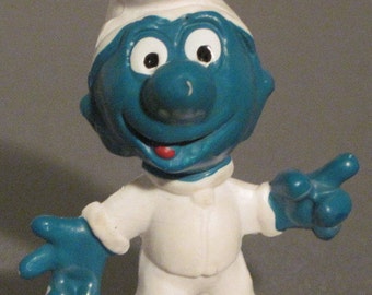 Vintage Astronaut Smurf...1969...Peyo...Hong Kong...Vintage Smurfs,Vintage Toys,Vintage Collectibles,Miniatures,Vintage Cartoons,Vintage Kid