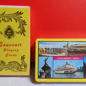 VINTAGE ExCellEnT 60&#39;s/70&#39;s Complete Set of Sealed Souvenir OHIO Standard Playing Cards in Box..Vintage Playing Cards