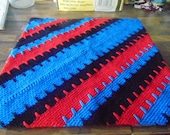 EXTRA Large Extra Thick Crocheted Hot Pad,Baby Toddler Place Setting,Craft Mat,Cat or Miniature Dog Cat Rug so many uses scrap yarn