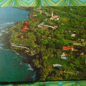 Vintage 60&#39;s/70&#39;s Bird&#39;s Eye View Kailua-Kona Hawaii Post Card....1505...Historical Postcards,Travel Postcards