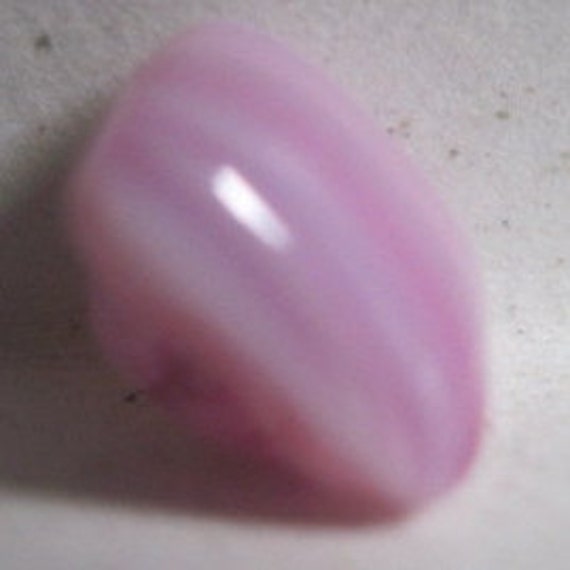 VINTAGE RETRO 1950's/60's Lavender,pink & White Striped Slag Glass