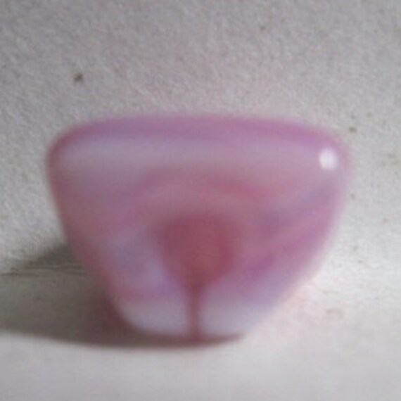 VINTAGE RETRO 1950's/60's Lavender,pink & White Striped Slag Glass