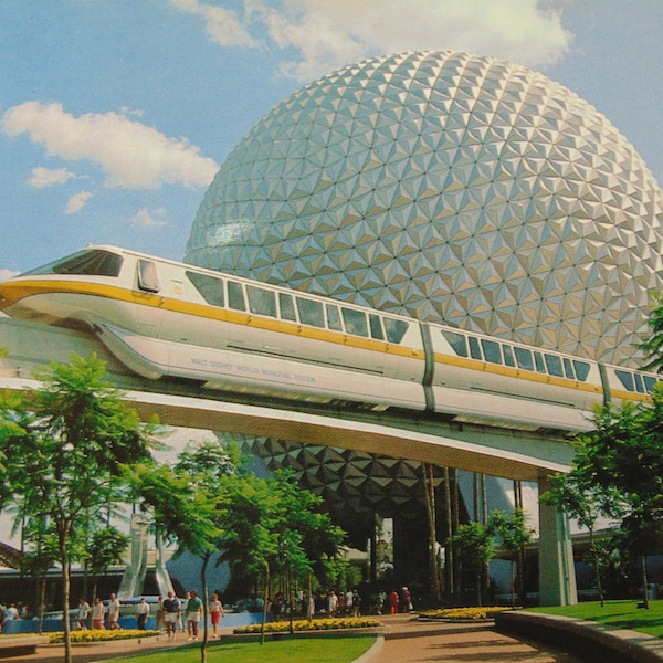 VINTAGE 1982 Epcot Center Disney's Future World Monorail Postcard-Unused..858-Paper Ephemera,Collecting Postcard,Scrapbook