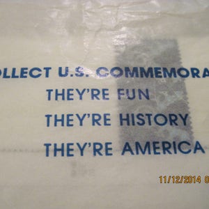 Vintage 1 pkg. of "Collect U.S. Commemorative Stamps".."They're Fun,They're History,They're America" ..unsure if in original condition