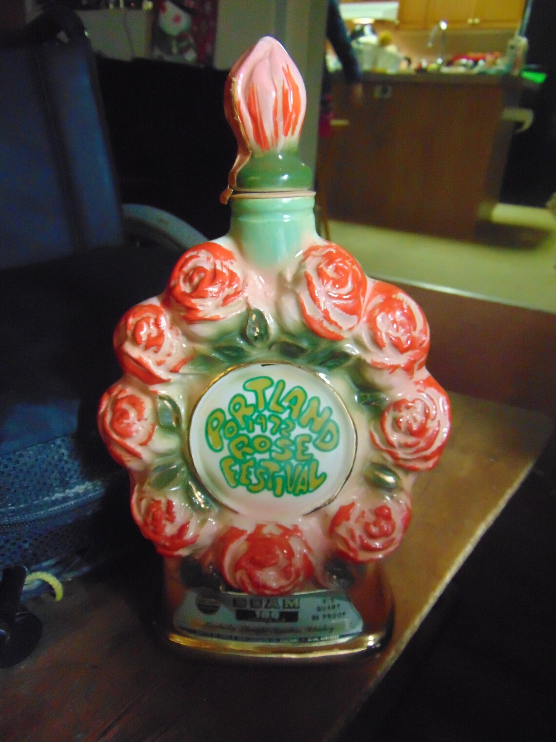 Vintage 1972 Jim Beam Liquor Bottle Made Especially for the Etsy