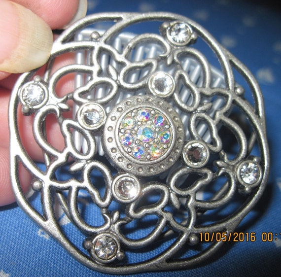 Vintage BEAUTIFUL Silver Art Deco Fancy Openwork … - image 2