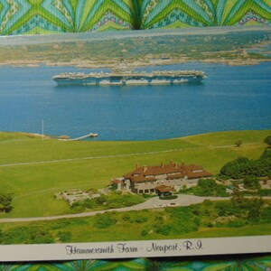 VINTAGE BeAUTIFUL 50&#39;s Hammersmith Farm Ocean Drive Newport RI State Postcard-Unused-1267-Paper Ephemera,Collecting Postcards,Scrapbooking