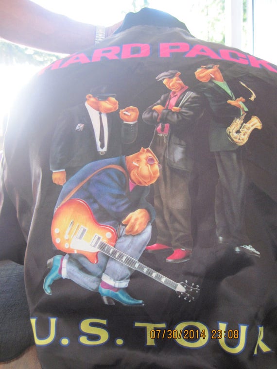 camelバーガンディ 80s 90s ヴィンテージ ダウンベスト Vintage 90's Camel Hard Pack Bomber Style Jacket.size Large
