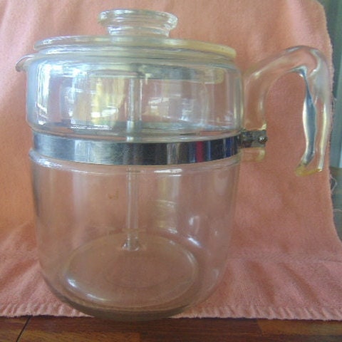 Vintage 7826 H pyrex Glass percolator Coffee Pot dripolator Complete