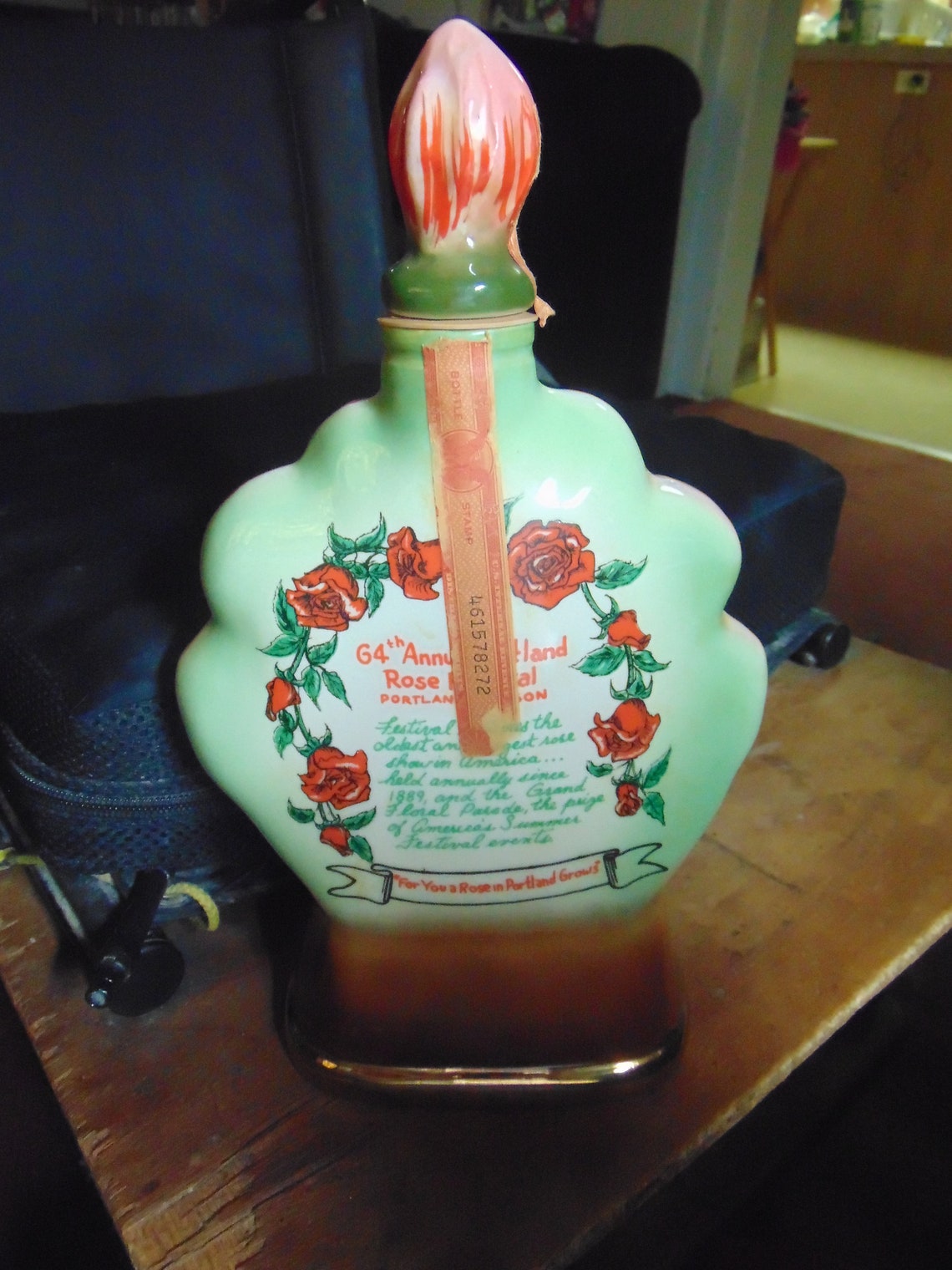 Vintage 1972 Jim Beam Liquor Bottle Made Especially for the Etsy