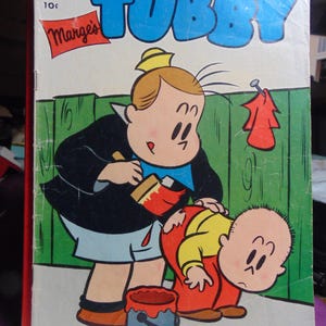 Vintage AWESOME 1953CR/'54 Jan- Mar Marge's TUBBY Comic Book,White Cover..Silver Age..Vintage Comic's,Vintage Cartons,Vintage Funnies
