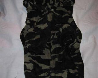 Camo Doggie Coats Pink and Green (medium)....HAND UPGRADED..This will fit at least a 40lb dog...