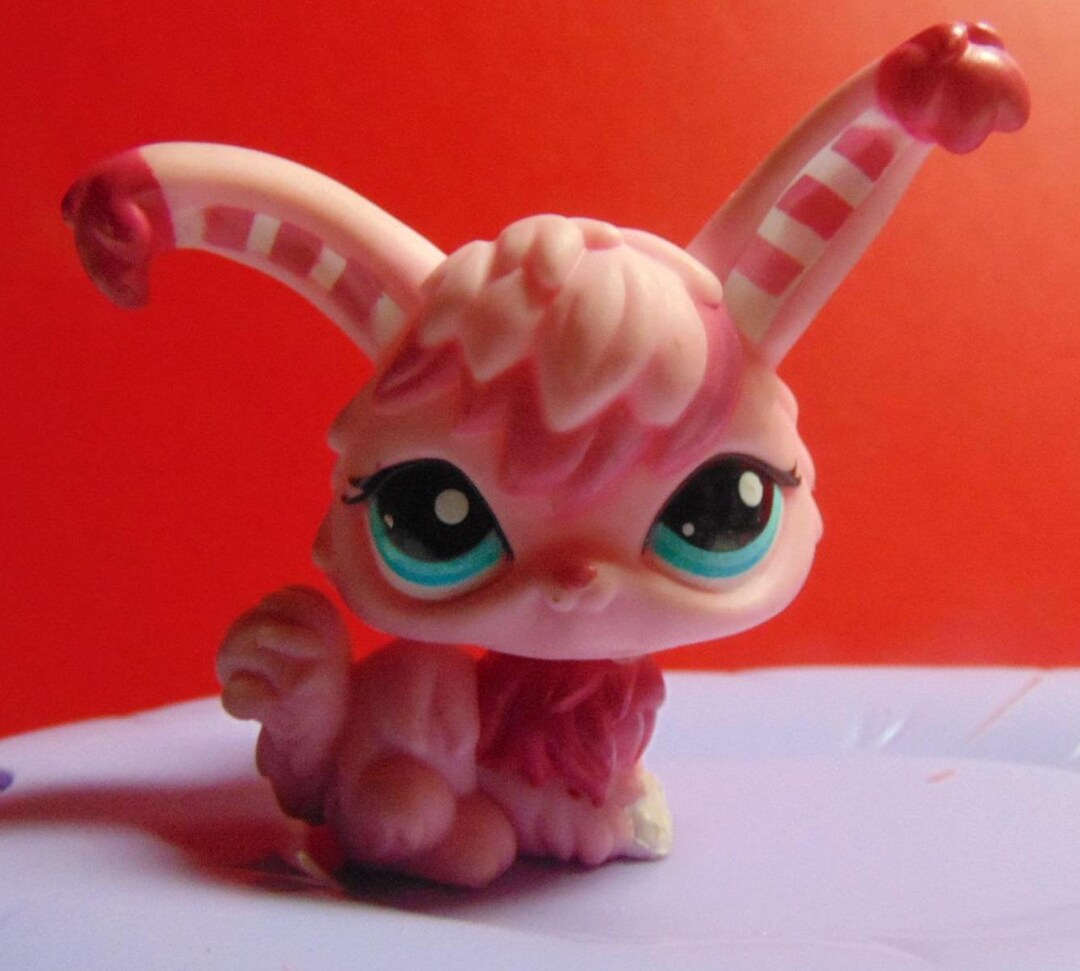 VINTAGE Hasbro 'LPS' Littlest Pet Shop Figurine Angora Rabbit W/big ...