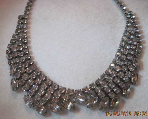 Indigo AB Crystal Stellar Big Bow Collar main image 1