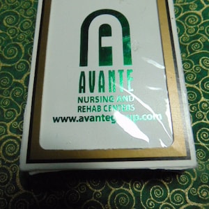 VINTAGE ExCellEnT Complete Set of GEMACO &#39;Avante Nursing & Rehab Centers&#39; Playing Cards w/ Box..opened never used