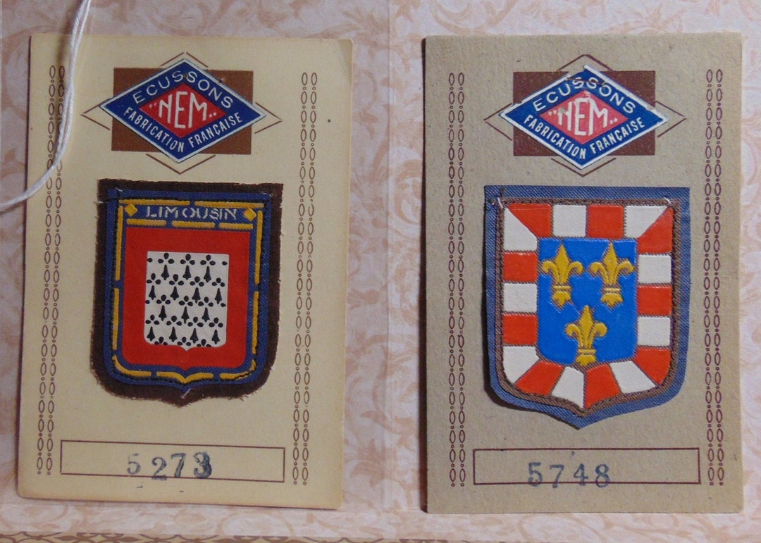Provence Ancien Ecusson Badge Patch De Ville Tissu French Vintage Provence Ancien Ecusson Badge Patch De Ville Tissu French Vintage