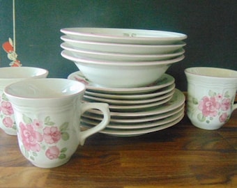 VINTAGE BEAUTIFUL Gibson Country Rose China Cups,Saucers,Bowls & Dessert Plates-Replacement Pieces,Home Decor,She Shed Decor,Table Decor..JP