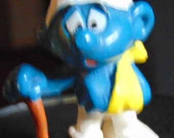 Vintage Injured Smurf.....H.K...Vintage Toys,Vintage Collectible,Gift for Nurse,Gift for Doctor,Gift for EMT,Gift for Anyone