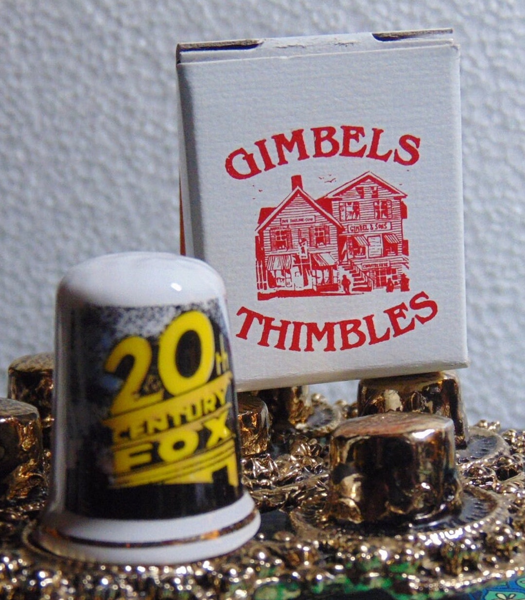 VINTAGE Wonderful 80's Gimbels & Son's Bone China 20th Century Fox