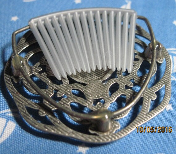 Vintage BEAUTIFUL Silver Art Deco Fancy Openwork … - image 3