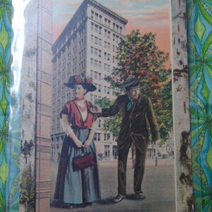 Antique EXCELLENT 1900&#39;s ROMANTIC &#39;My Time Went Very Quick&#39; Postcard...UNUSED...#1699..Paper Ephemera,Collecting Postcard,Scrapbook