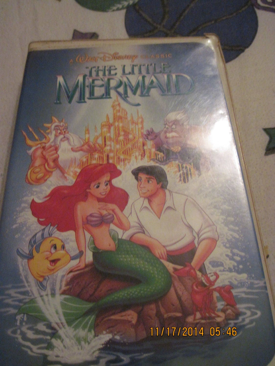 Vintage Disney's the Little Mermaid Movie VHS Tape .with BANNED  Coverused..or BEST Offerfree Shipping 