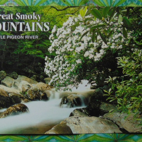 Vintage 80's BEAUTIFUL Great Smoky Mountains Little Pigeon River Postcard...unused..1465...Historical Postcards,Travel Postcards