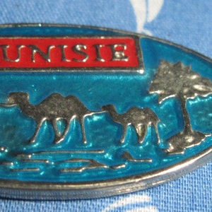Vintage 80's/90's Silver & Enamel 'TUNISIE' Camel Pendant..#9969...Camel Cigarettes Advertising,Advertising,Camel Memorabilia,Camel Lovers