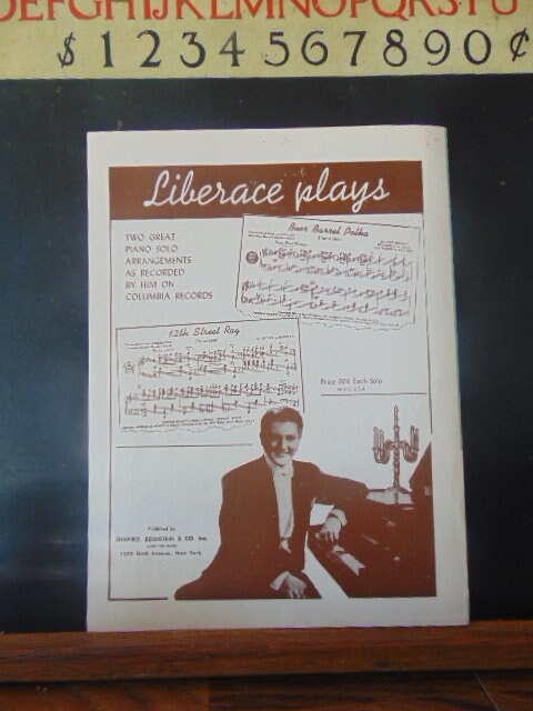 Vintage BEAUTIFUL Graphics MELODY of LOVE Sheet Music for Piano