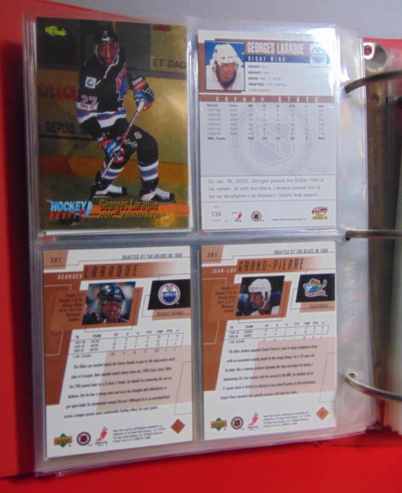 hockey trading card binder BCW 3 in. Hockey Collectors Album (Premium Black) – Trading Card Market