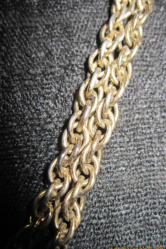 Vintage BEAUTIFUL Gold Chain Large Filigree Perfu… - image 2