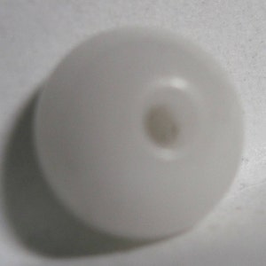 ANTIQUE EXCELLENT Delightful L 1800&#39;s/ E 1900&#39;s  White Milk Glass Dome Glass WHISTLE Button ....#1140