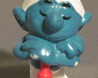 Vintage Digger Smurf....Peyo..Bully...W. Germany....RARE..Vintage Smurfs,Miniatures,Vintage Collectibles,Vintage Toys,Vintage Cartoons