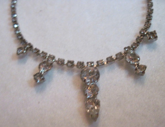 Antique STUNNING Austrian Crystal Drop/Bib Style … - image 2