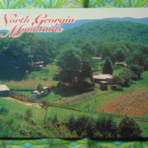 VINTAGE BeAUTIFUL 60&#39;s/70&#39;s North Georgia Mountains State Postcard-Unused-1269-Paper Ephemera,Collecting Postcards,Scrap Book