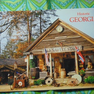 VINTAGE BeAUTIFUL 60&#39;s/70&#39;s The Old Sautee Store Historic Georgia State Postcard-Unused-1268-Paper Ephemera,Collecting Postcards,Scrap Book