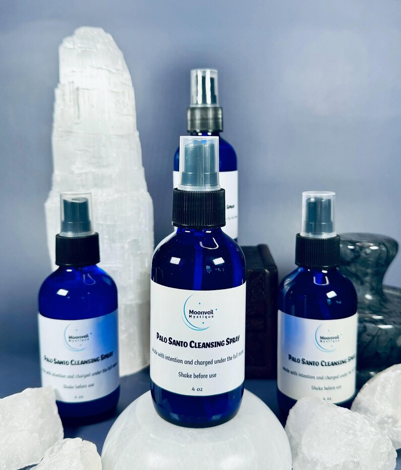 Palo Santo Spray | Smoke Free Crystal-Infused Smudge Mist image 5