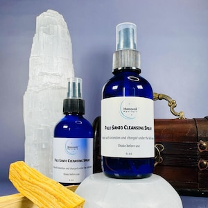 Palo Santo Spray | Smoke Free Crystal-Infused Smudge Mist image 3