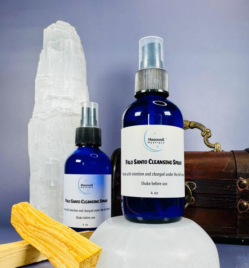 Palo Santo Spray | Smoke Free Crystal-Infused Smudge Mist image 3