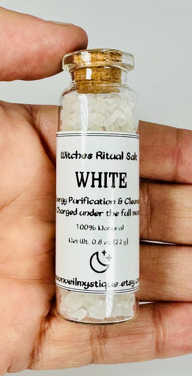 Witch's Ritual Salt | Colored Spell Salts in Glass Vials - Etsy