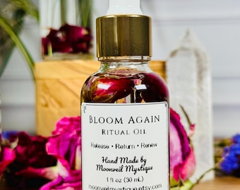 Aceite ritual de renovación de rosas "Florece de nuevo" – Sanación emocional, amor propio, nuevos comienzos