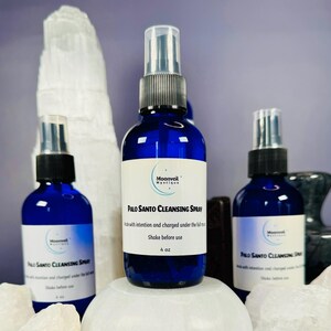 Palo Santo Spray | Smoke Free Crystal-Infused Smudge Mist image 2