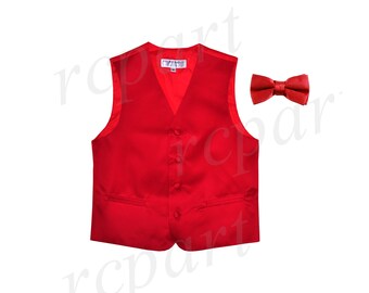baby boy red vest