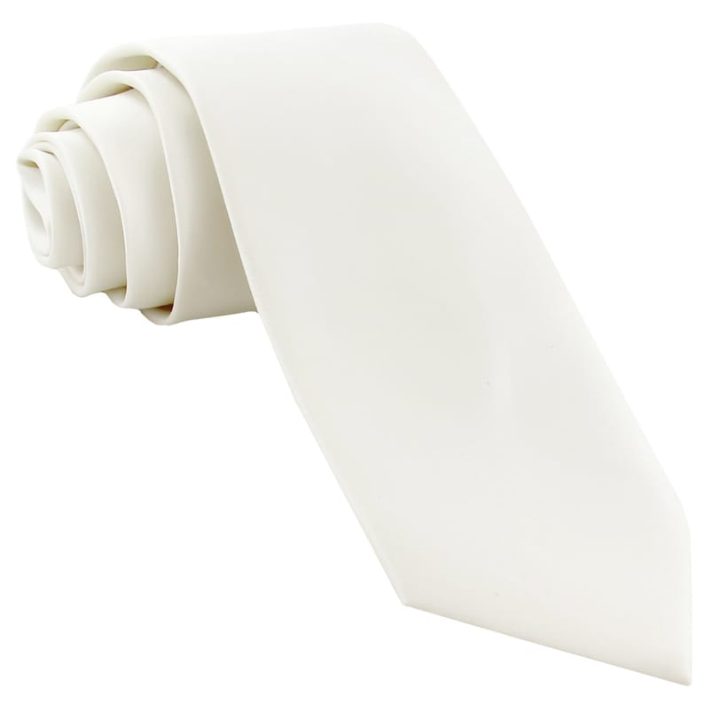 for Formal Occasions Men/'s Solid White 2.5 Necktie